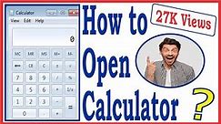How to Open Calculator in Computer and Laptop (Shortcut Way) |Calculator| |Computer Logy|