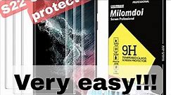 How to install a screen protector to your S22 Ultra | Milomdoi Screen Protector