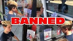 Kid Temper Tantrum BANNED At ALL Gamestops - Banned Flyers Posted At All Stores