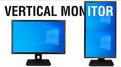How to Setup a Vertical Monitor on Windows OS