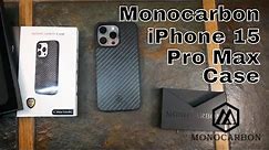 Monocarbon Carbon Fiber Lifestyle iPhone 15 Pro Max Case