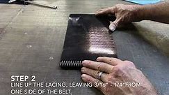 How To Alligator Lace A Belt