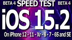 iOS 15.2 Beta 4 vs iOS 15.1.1 速度对比测试（SE，6S-12）