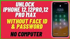 How To Unlock iPhone 12, 12 pro ,12 pro max without password Face ID and computer