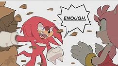 Amy And Knuckles ARGUE!?【Sonic Comic Dub】