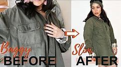 HOW TO EASILY & SEAMLESSLY RESIZE YOUR OVERSIZED JACKET