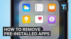 How To Remove Pre-Installed iPhone Apps