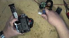 Removing a tape from a trashed camcorder