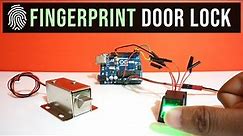Fingerprint Door Lock system using Arduino👍🔓 | FPM10A fingerprint module