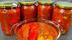 10 godina pravim ovu zimnicu - Recept za papriku i paradajz u tegli - polizaćete prste na zimu