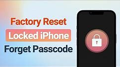 (✔️iOS 17 Supported!) 🔥3 Ways to Factory Reset Locked iPhone When You Forget Passcode?