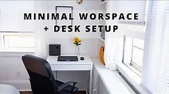 Desk Setup + Home Office Tour 2020 (Minimal)