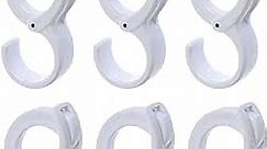White Hanging Hooks, Multi-Purpose Hanging Hooks Hangers,Table Edge Hook,Hook Clip,Hanging Clips Hook,Windproof Hook, for Home, Office, Workshop, Exhibition(6 PCS, White)