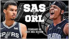 San Antonio Spurs vs Orlando Magic Full Game Highlights | Feb 8 | 2024 NBA Season