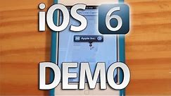 iPhone iOS 6 Hands-on Demo