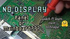 how to repair a led tv, no display w/backlight and sound...