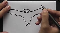 How to Draw A Cartoon Bat