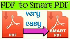 How to make smart PDF in a mobile || smart PDF tutorial || Smart PDF