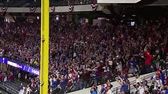 Texas Rangers fans celebrate final out of World Series