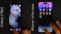Samsung Galaxy Z Flip 5 vs iPhone 14 Pro Max SPEED TEST!