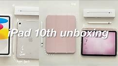  iPad 10th Gen (silver) Unboxing + Apple Pencil, Accessories
