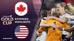 Canada vs. United States: Extended Highlights | CONCACAF W Gold Cup I CBS Sports Attacking Third