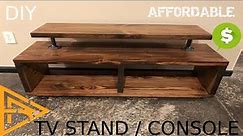 HOW TO MAKE AN AFFORDABLE TV STAND /CONSOLE