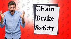 Do you start chainsaw with chain brake on or off?