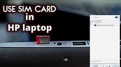 How to Use Sim card in HP Laptop Elitebook 850 G6 | How to Use Sim card in any Laptop