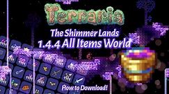NEW 1.4.4 Terraria All Items Map! + How to Download Tutorial