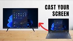 How To Connect Laptop To Smart TV (Wirelessly)