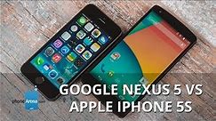 Google Nexus 5 vs Apple iPhone 5s
