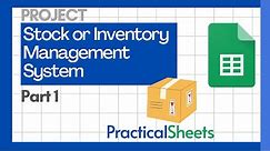 STOCK INVENTORY MANAGEMENT SYSTEM with Google Sheets