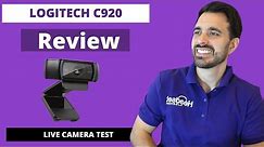 Logitech C920 HD Webcam Review - LIVE CAMERA TEST!