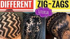 How to do zig zag braids tutorial || Different zig zagzs for cornrow and box braids. Vlogmas day 15