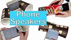 6 phone speaker ideas DIY