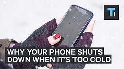 The reason why your iPhone stops working when it gets too cold