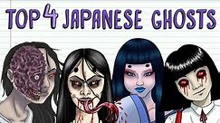 TOP 4 SCARY JAPANESE GHOSTS: HANAKO-SAN, NURE-ONNA, OIWA, YUKI-ONNA | Draw My Life