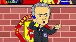 👹Manchester United vs Chelsea 1-1🚍 2014 (football cartoon, goals, highlights, red card)