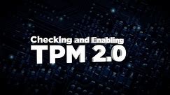 Checking and Enabling TPM 2.0 | Lenovo PC
