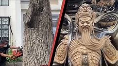 Amazing chainsaw wood carving