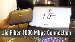 Jio Fiber 1 Gbps Internet Plan Experience and Review