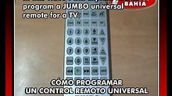 HOW TO PROGRAM YOUR TV WITH EMERSON JUMBO QUANTUM FX REM-114 UNIVERSAL REMOTE CONTROL