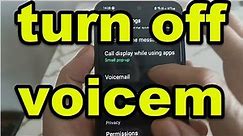 How to turn off voicemail on samsung A21s | A51 | A03s (2 ways)