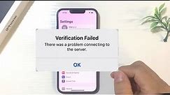 [5 Ways] How to Fix There was an error connecting to the Apple ID server