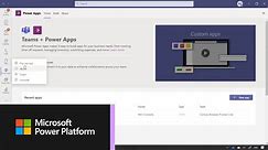 How to create your first app in Microsoft Teams with Power Apps