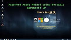 Windows Password Reset within 5 Second using Hirenboot CD (Live Windows 10) Part - 3