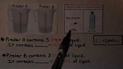 4th Grade Math 12.7, Metric Units of Mass & Liquid Volume