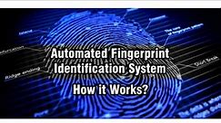 AFIS (automated fingerprint identification system) and Preservation of fingerprint