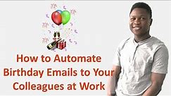How to Automate Birthday Emails With MS Power Automate
